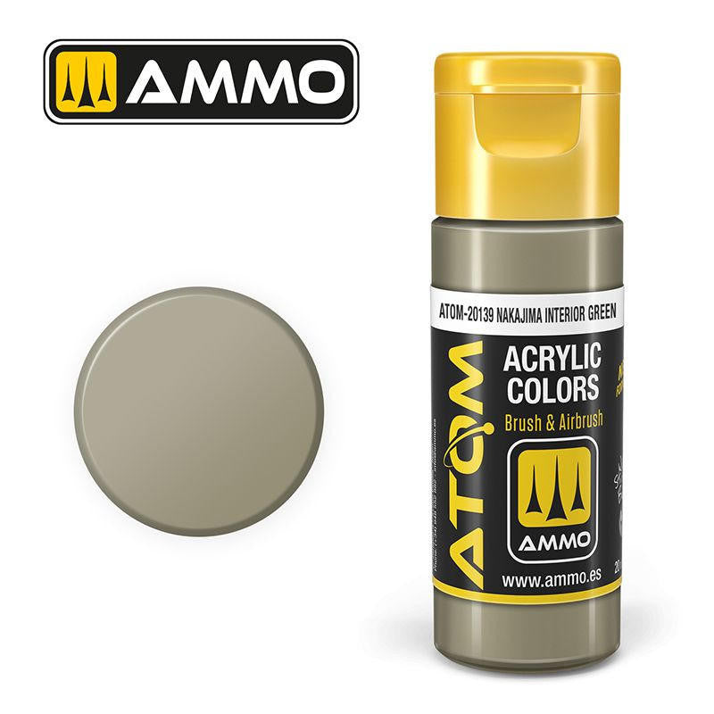 MiG Ammo ATOM COLOR Nakajima Interior Green (20139)